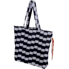 Illusion Blocks Drawstring Tote Bag