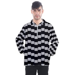 Illusion Blocks Men s Half Zip Pullover by Sparkle