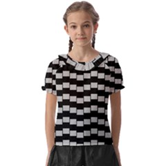 Illusion Blocks Kids  Frill Chiffon Blouse