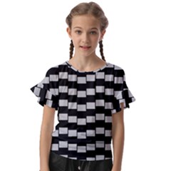 Illusion Blocks Kids  Cut Out Flutter Sleeves