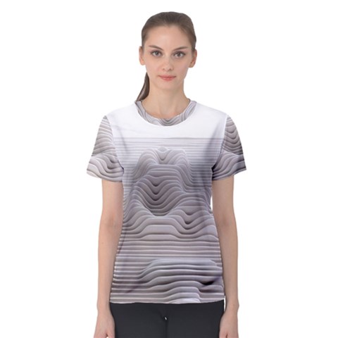 Illusion Waves Women s Sport Mesh Tee by Sparkle