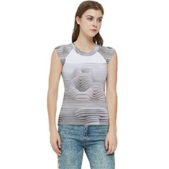 Illusion Waves Women s Raglan Cap Sleeve Tee by Sparkle