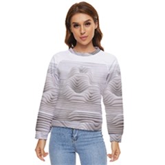 Illusion Waves Women s Long Sleeve Raglan Tee