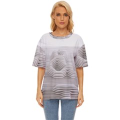 Illusion Waves Oversized Basic Tee