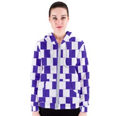 Illusion Blocks Women s Zipper Hoodie by Sparkle