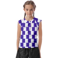 Illusion Blocks Kids  Raglan Cap Sleeve Tee