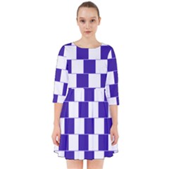 Illusion Blocks Smock Dress