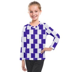 Illusion Blocks Kids  Long Mesh Tee