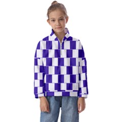 Illusion Blocks Kids  Half Zip Hoodie by Sparkle