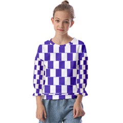 Illusion Blocks Kids  Cuff Sleeve Top