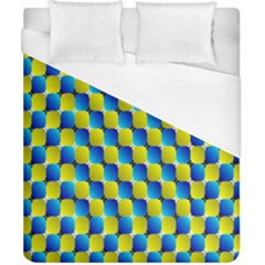 Illusion Waves Pattern Duvet Cover (california King Size)