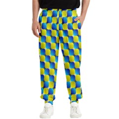 Illusion Waves Pattern Men s Elastic Waist Pants