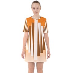 Lines Sixties Short Sleeve Mini Dress