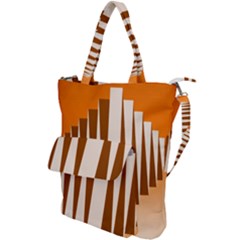 Lines Shoulder Tote Bag by Sparkle