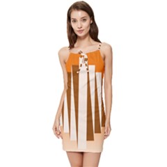 Lines Summer Tie Front Dress by Sparkle