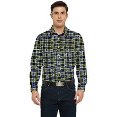 Blocks Illusion Men s Long Sleeve  Shirt