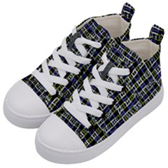 Blocks Illusion Kids  Mid-top Canvas Sneakers by Sparkle