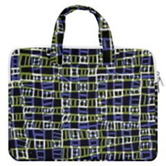 Blocks Illusion Macbook Pro Double Pocket Laptop Bag by Sparkle