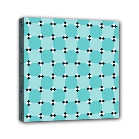 Illusion Blocks Pattern Mini Canvas 6  X 6  (stretched) by Sparkle