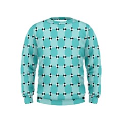 Illusion Blocks Pattern Kids  Sweatshirt by Sparkle