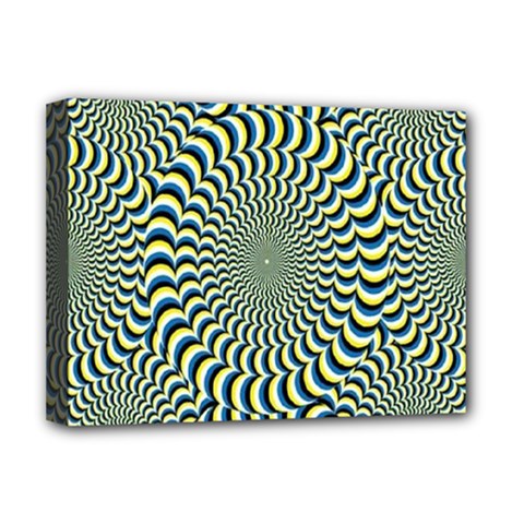 Illusion Waves Pattern Deluxe Canvas 16  X 12  (stretched)  by Sparkle