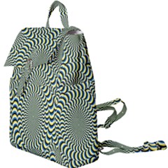 Illusion Waves Pattern Buckle Everyday Backpack by Sparkle