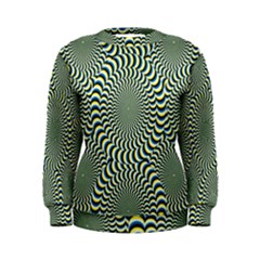 Illusion Waves Pattern Women s Sweatshirt by Sparkle