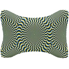 Illusion Waves Pattern Seat Head Rest Cushion by Sparkle