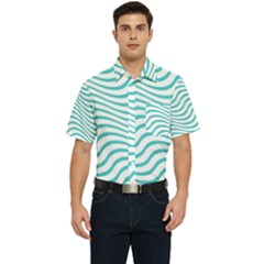 Beach Waves Men s Short Sleeve Pocket Shirt  by Sparkle