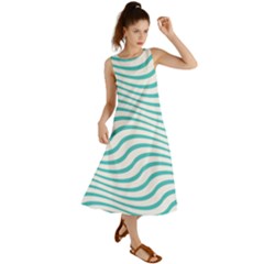 Beach Waves Summer Maxi Dress