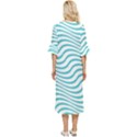 Beach Waves Double Cuff Midi Dress View4