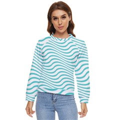 Beach Waves Women s Long Sleeve Raglan Tee