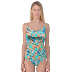 Illusion Waves Pattern Camisole Leotard  by Sparkle