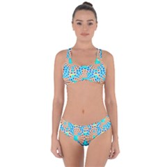 Illusion Waves Pattern Criss Cross Bikini Set by Sparkle