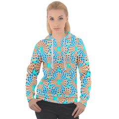 Illusion Waves Pattern Women s Overhead Hoodie by Sparkle