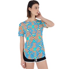 Illusion Waves Pattern Perpetual Short Sleeve T-shirt by Sparkle