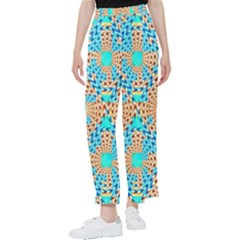 Illusion Waves Pattern Women s Pants 