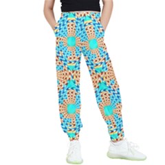 Illusion Waves Pattern Kids  Elastic Waist Pants