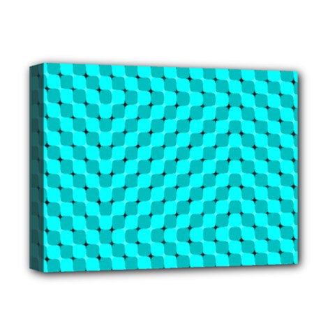 Illusion Waves Pattern Deluxe Canvas 16  X 12  (stretched)  by Sparkle