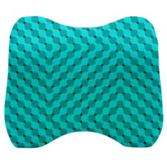 Illusion Waves Pattern Velour Head Support Cushion by Sparkle