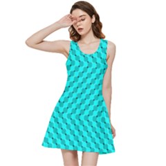 Illusion Waves Pattern Inside Out Racerback Dress by Sparkle