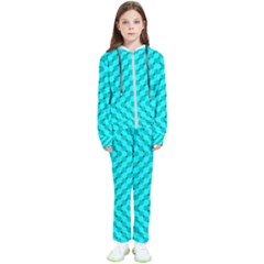 Illusion Waves Pattern Kids  Tracksuit