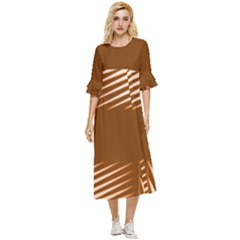 Different Double Cuff Midi Dress