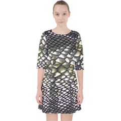 Snake Skin Pocket Dress by Sparkle