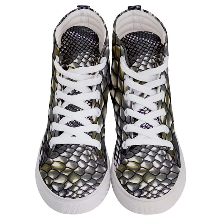 Snake Skin Men s Hi-Top Skate Sneakers