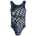 Snake Skin Kids  Cut-Out Back One Piece Swimsuit View1