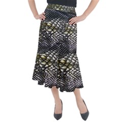 Snake Skin Midi Mermaid Skirt by Sparkle