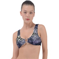 Snake Skin Ring Detail Bikini Top by Sparkle