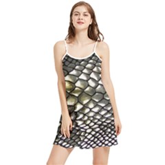 Snake Skin Summer Frill Dress