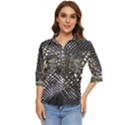 Snake Skin Women s Quarter Sleeve Pocket Shirt View1